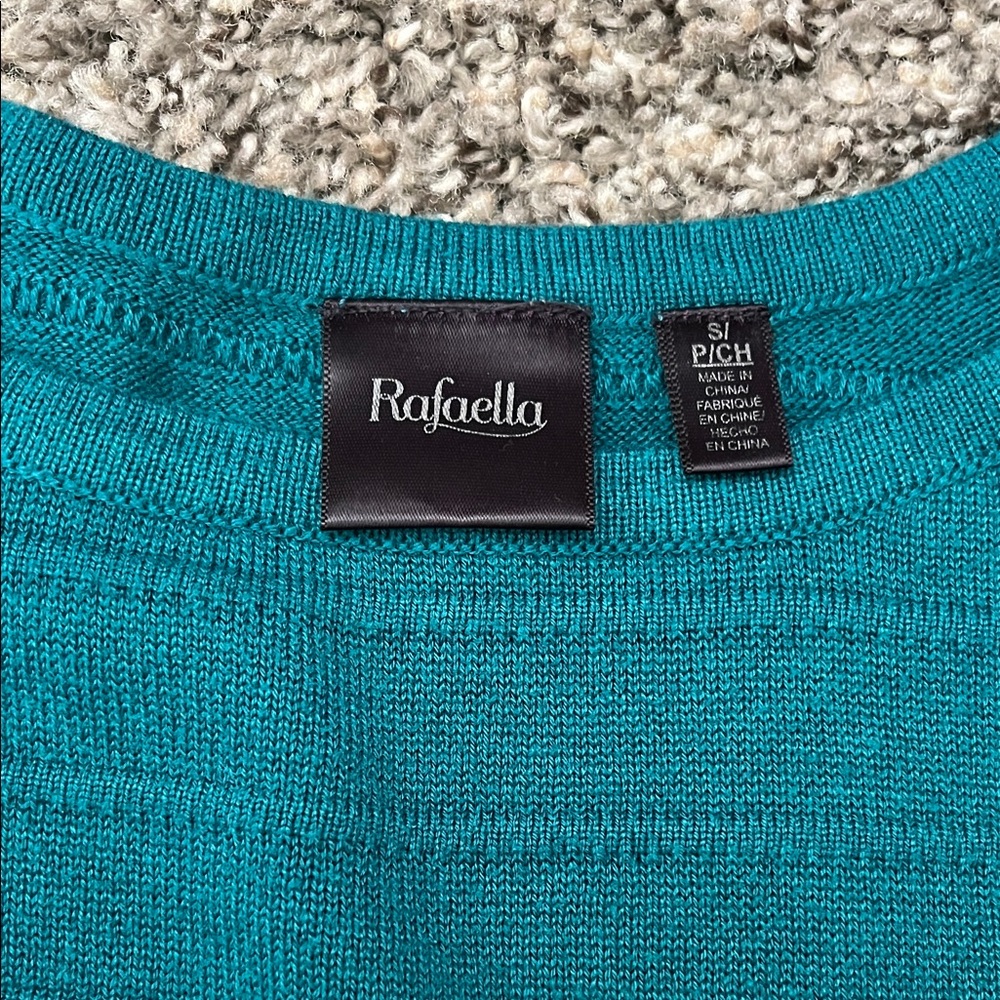 Rafaella Vibrant Teal Sweater - Picture 2 of 3